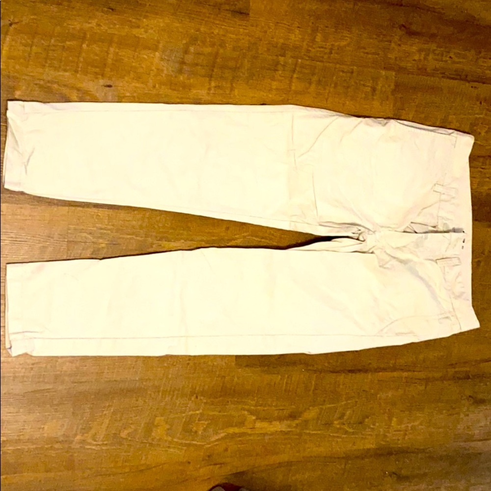 CREAM SLIM FIT PANTS SIZE 30
